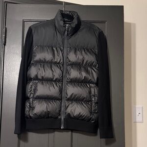 Quince Down and Cashmere Mixed media jacket NWT